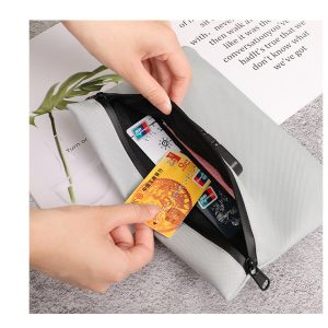 Waterproof Oxford password lock document pouch for passport, bank cards and certificates