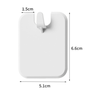 No drill picture frame wall hook size dimension diagram